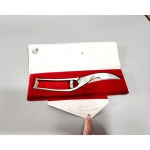 Vintage J. Kretzer Solingen Germany Serrated Stainless Steel Poultry Shears